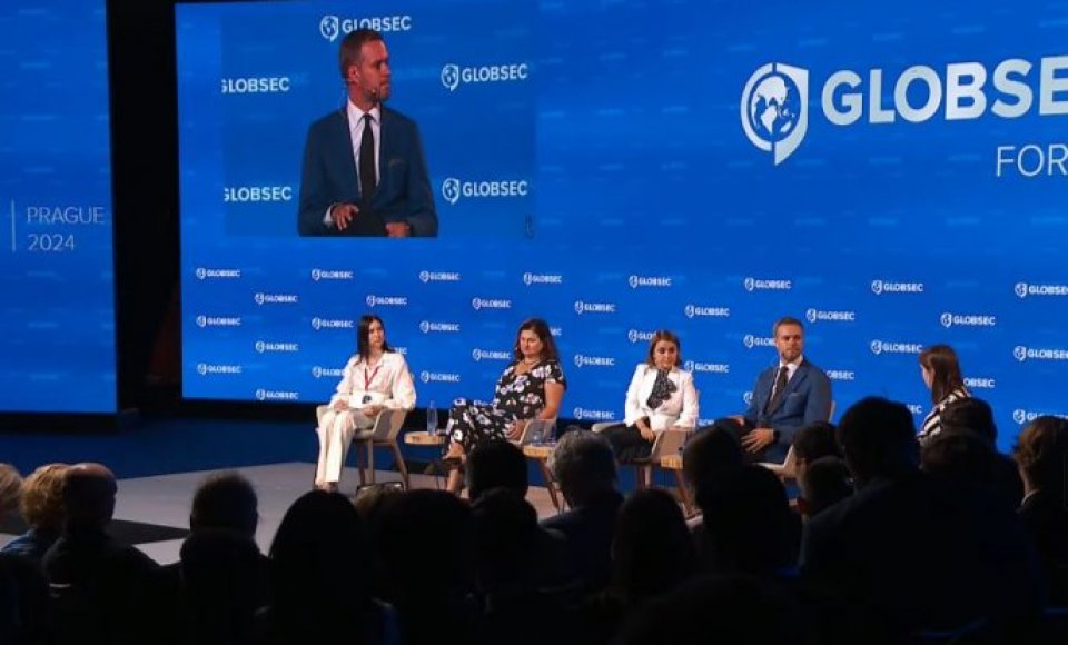 Užsienio reikalų ministras G. Landsbergis dalyvavo saugumo forume GLOBSEC Prahoje