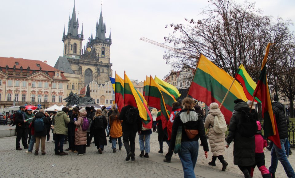 Lithuanian and Czech Communities Stand in Solidarity with Ukraine on Invasion Anniversary